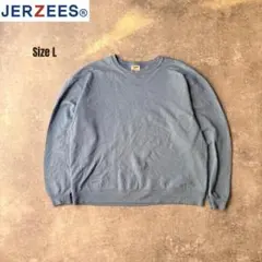 00s Jerzees 古着 無地スウェット フェード Y2K ノームコア