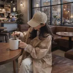 【ラルフローレン】ベージュ　キャップ