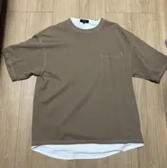 BEAMS ブラウン オーバーサイズ Tシャツ ポケット付き Mサイズ