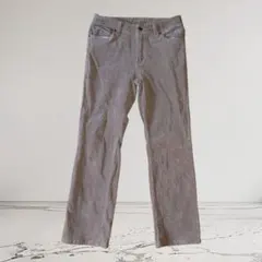 ベージュ　コーデュロイ カジュアルパンツ　イズミヤ