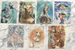 初音ミク、鏡音リン カード7枚セット
