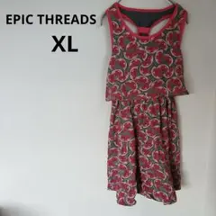 早い者勝ち✨️EPIC THREADS【XL】スイカ柄 ノースリーブワンピース