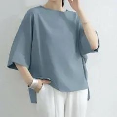 MINIMINI STORE 水色カットソー