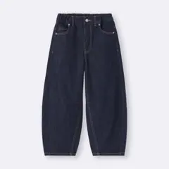 GIRLSバレルレッグジーンズ(ラインストーン)