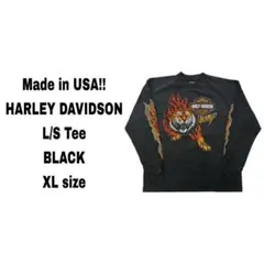 ハーレーダビットソン Harley Davidson 長袖 タイガー 黒 XLのサムネイル