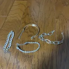 シルバーブレスレット4点セット