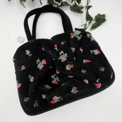 新品 未使用 FEILER 花柄ショルダーバッグ ローランサン ネイビー 