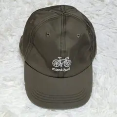 【匿名配送】モンベル　mont-bell　キッズキャップ　カーキ　Fのサムネイル