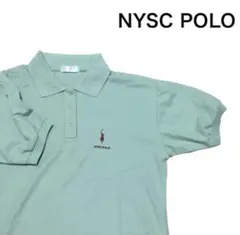 NYSC POLO ポロシャツ　半袖　刺繍ロゴ　ワンポイントロゴ　美品　M L