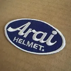 【アイロンワッペン】 刺繍　Arai ヘルメット　送料無料