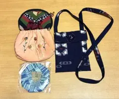 ハンドメイド ポーチ ポシェット コースター