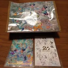 ディズニーシー　20周年　ポストカード&ショッピングバッグ(お菓子の袋)