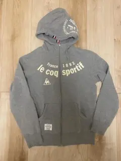 le coq sportif グレー ジップアップパーカー レディース M