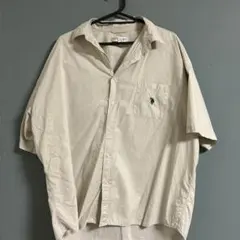 US POLOベージュ 半袖シャツ ポケット付き