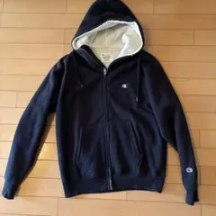 Champion ボアライナー ジップパーカー ブラック Mサイズのサムネイル