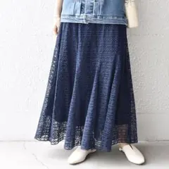 SHIPS レース フレア ロング ¥13,200 スカートのサムネイル