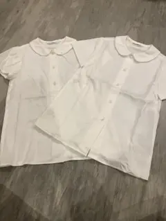 familiar 襟付きホワイトシャツ 2枚セット