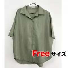 MURUA オリーブグリーン 半袖シャツ フリーサイズのサムネイル