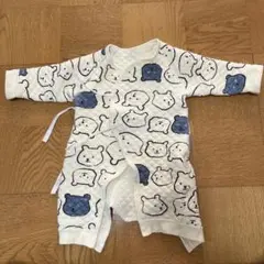 Aoechild 韓国子供服　クマ柄キルティングロンパース 60cm