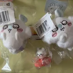 ちいかわ モモンガだらけくじ マスコット ぬいぐるみ CoCo壱 3点セット