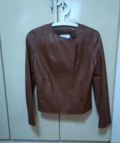 ブラウン レザージャケット