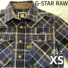 G-STAR RAW シャツ　チェック　ブルー　美品のサムネイル