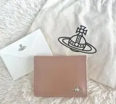 【限定】Vivienne Westwood カードケース ピンク レザー オーブ