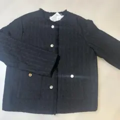 ツイードフリンジジャケット　L