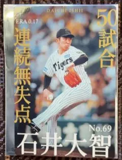 阪神 入場特典 石井大智 カード