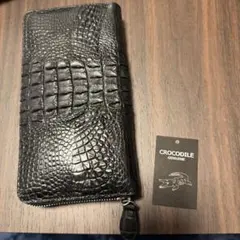 CROCODILE GENUINE 長財布 ブラック