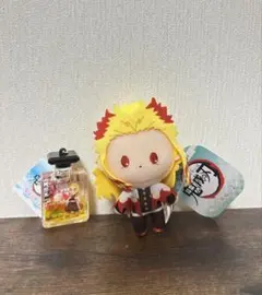 鬼滅の刃 煉獄杏寿郎 ちゅるぷかチャーム2 ぴゅあぬい　キーホルダー　ぬいぐるみ