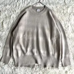 美品　スピックアンドスパン カシミヤ混 クルーネックセーター　日本製