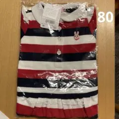 ８０センチ ミキハウス ワンピース　ポロシャツ