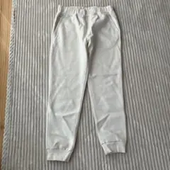 ホワイト Lサイズ ジョガーパンツ