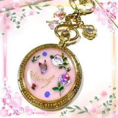 うさぎドライフラワーレジンネックレス パイロットうさぎ レジン