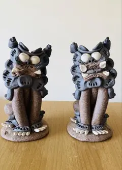 シーサー 魔除け 厄除け 御守り 沖縄 置物 花シーサー 陶器 素焼き