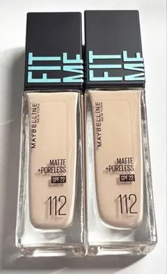 メイベリン フィットミー リキッド ファンデーション R 112 2本 未開封