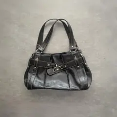 00's vintage レザー ハンドバッグ y2k グランジ ギャルのサムネイル