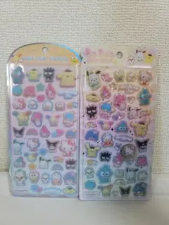 【正規品】 サンリオキャラクターズ　うるちゅるポップ　コットンパフィ　2点セット