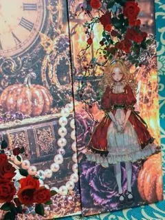 【レトロ・ゴシック風】蛇腹ファイル⑤ 6ポケット コラージュあり