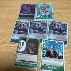 ミホーク パラレル 4枚セット　緑ゾロ ジュラキュール・ミホーク 4枚セット ワンピースカード 緑