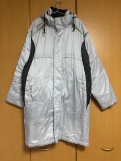 【Oサイズ】asicsベンチコート グレー