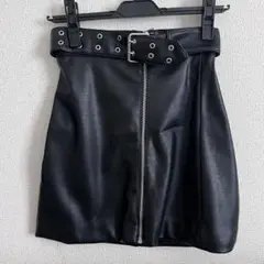 レザースカート ミニスカート