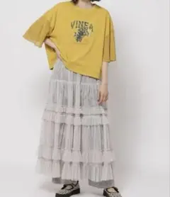 【タグ付】niko andニコアンド2WAYシアーティアードスカート