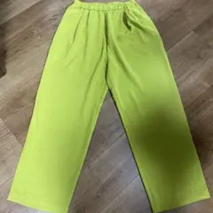 イエローワイドパンツ ゴムウエスト