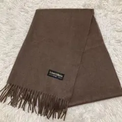 カシミヤコレクション　カシミヤ 100% マフラー ブラウン　大判