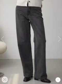 ハイウエストワイドデニム