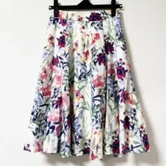 アプワイザーリッシェ 花柄　フレアースカート　スカート S