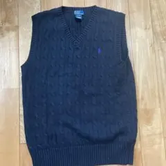 Polo by Ralph Lauren ネイビー Vネック ベスト L