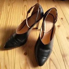 FRAY I.D ブラックレザー ハイヒール 38